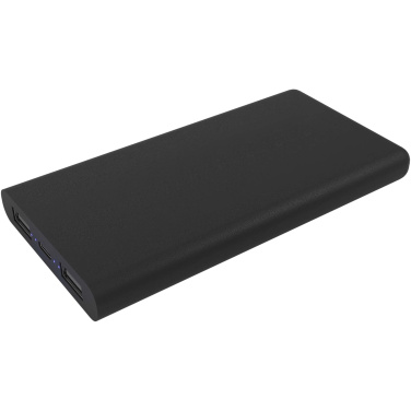 Logotrade kampanjprodukter bild: SCX.design P40 10 000 mAh upplyst trådlös powerbank i gummi