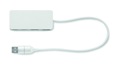 Logotrade reklamprodukter bild: USB-hubb 4 portar 27,5 cm