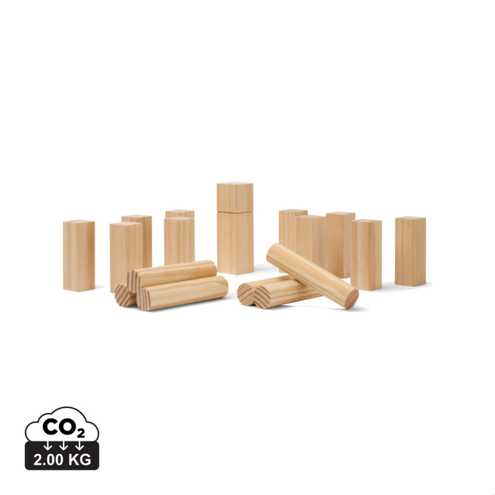 Logotrade presentreklam bild: VINGA Kubb mini spel