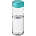 H2O Active® Eco Base 650 ml vattenflaska med skruvlock, Transparent / Aquablå